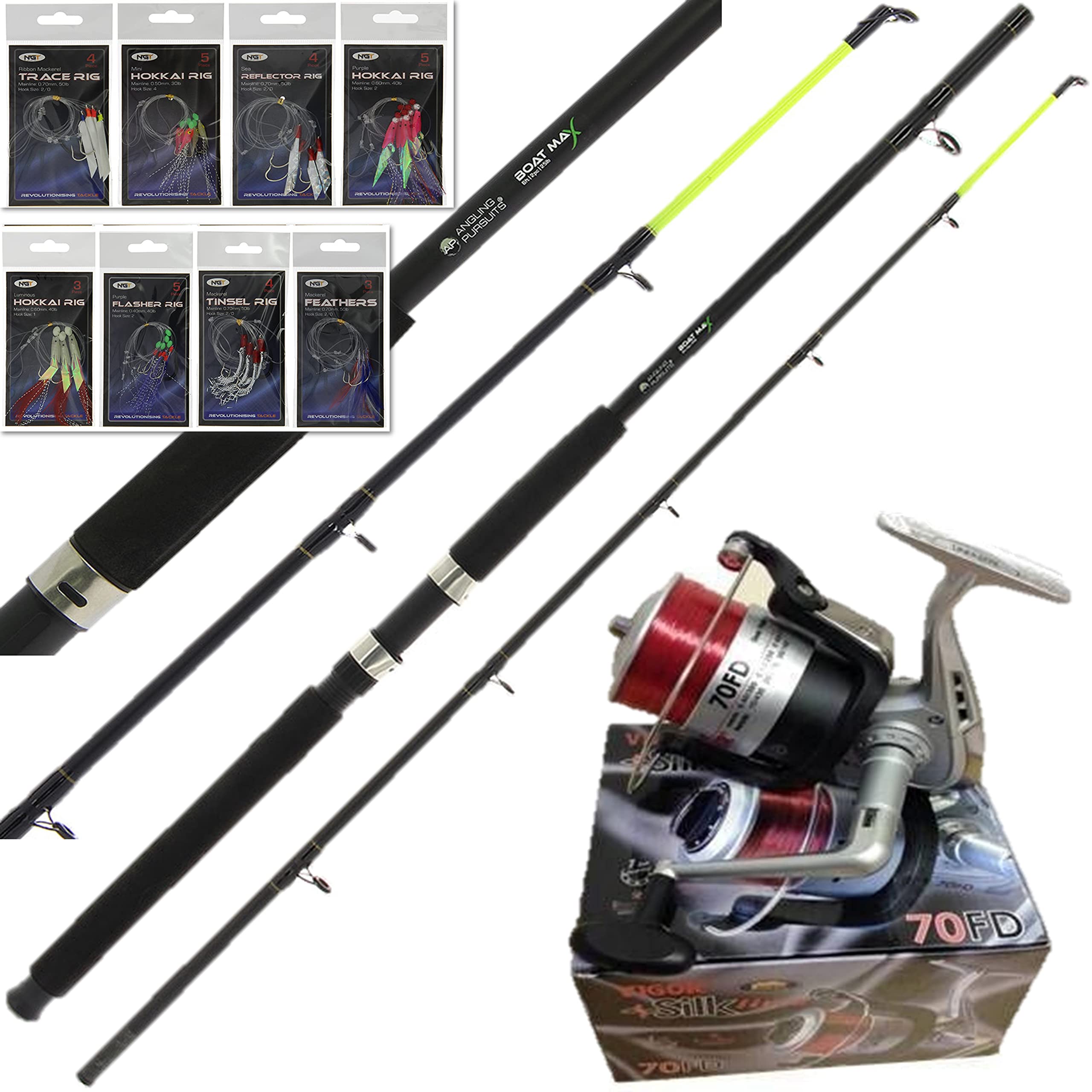 Sea Fishing Boat Rod 6ft Yellow Tip Boat Max Silk Desertcart