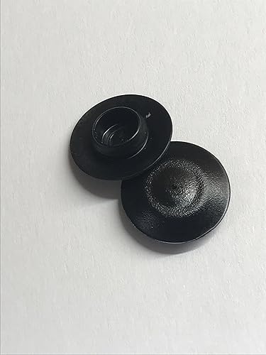 Miniatura 3 de 3/8" (0.375 inch) Cuerpo de plástico negro de montaje empotrado y tapón de agujero de chapa - Cantidad 25
