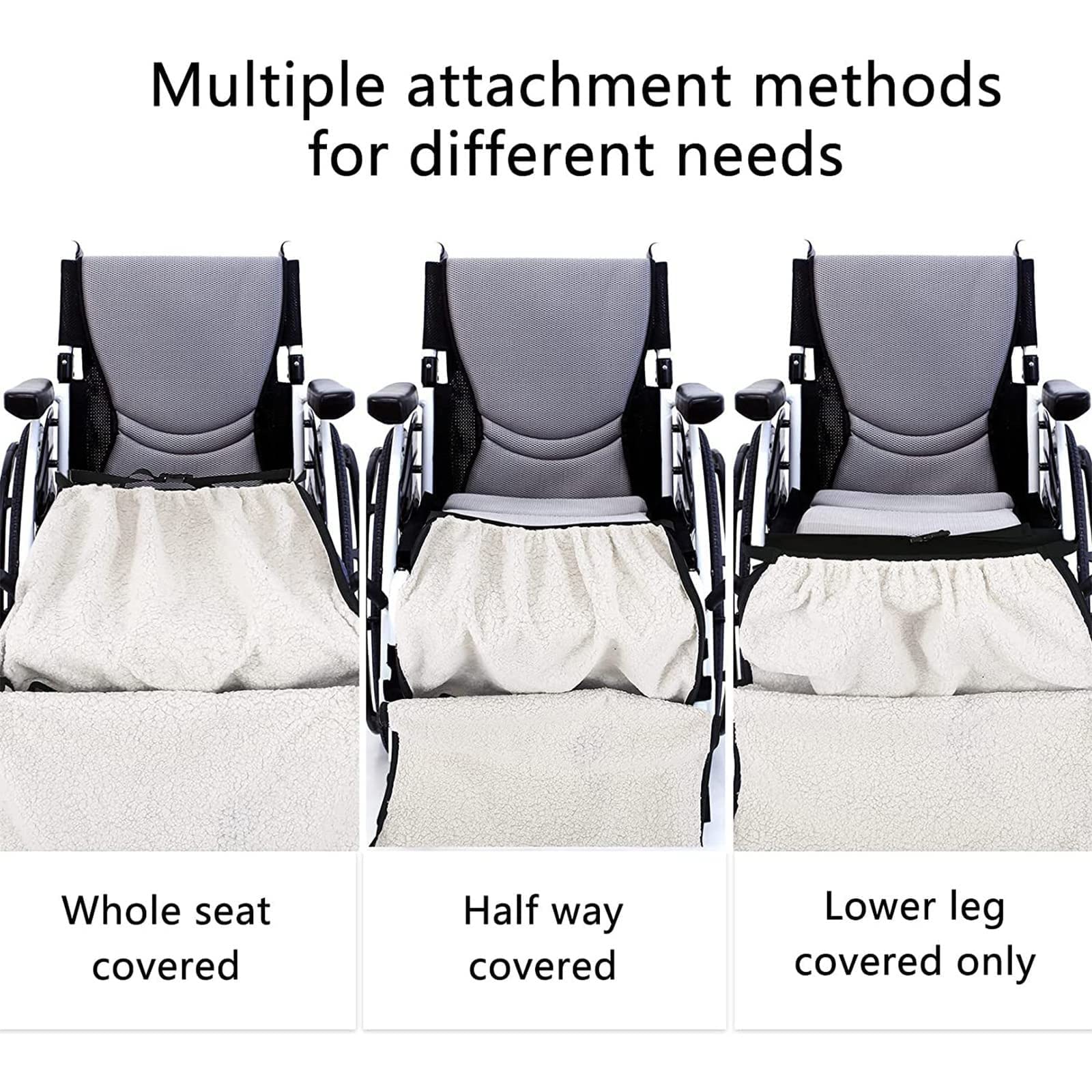 X&Z-XAOY Cómoda Manta Impermeable para Silla De Ruedas Funda para Silla De Ruedas con Forro Polar Funda Calentadora para Silla De Ruedas Mantas para Ancianos