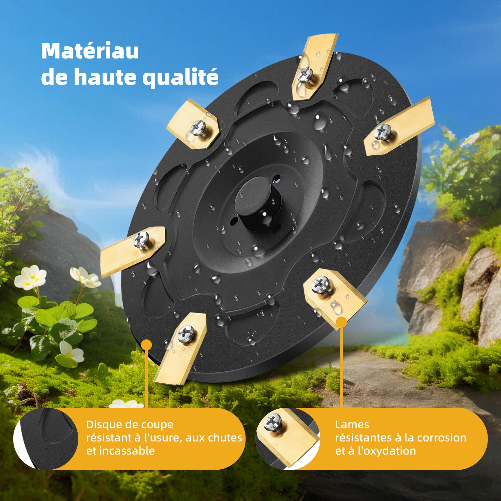 i105E Accessoires Disque de Lame + 30 Lames + 30 vis Compatible avec Segway Navimow i105E, i108E, i110N, i205 AWD, i208 AWD E Robot de Tonte Pièces Détachées - Disque de Lame de Tonte Disque Rotatif