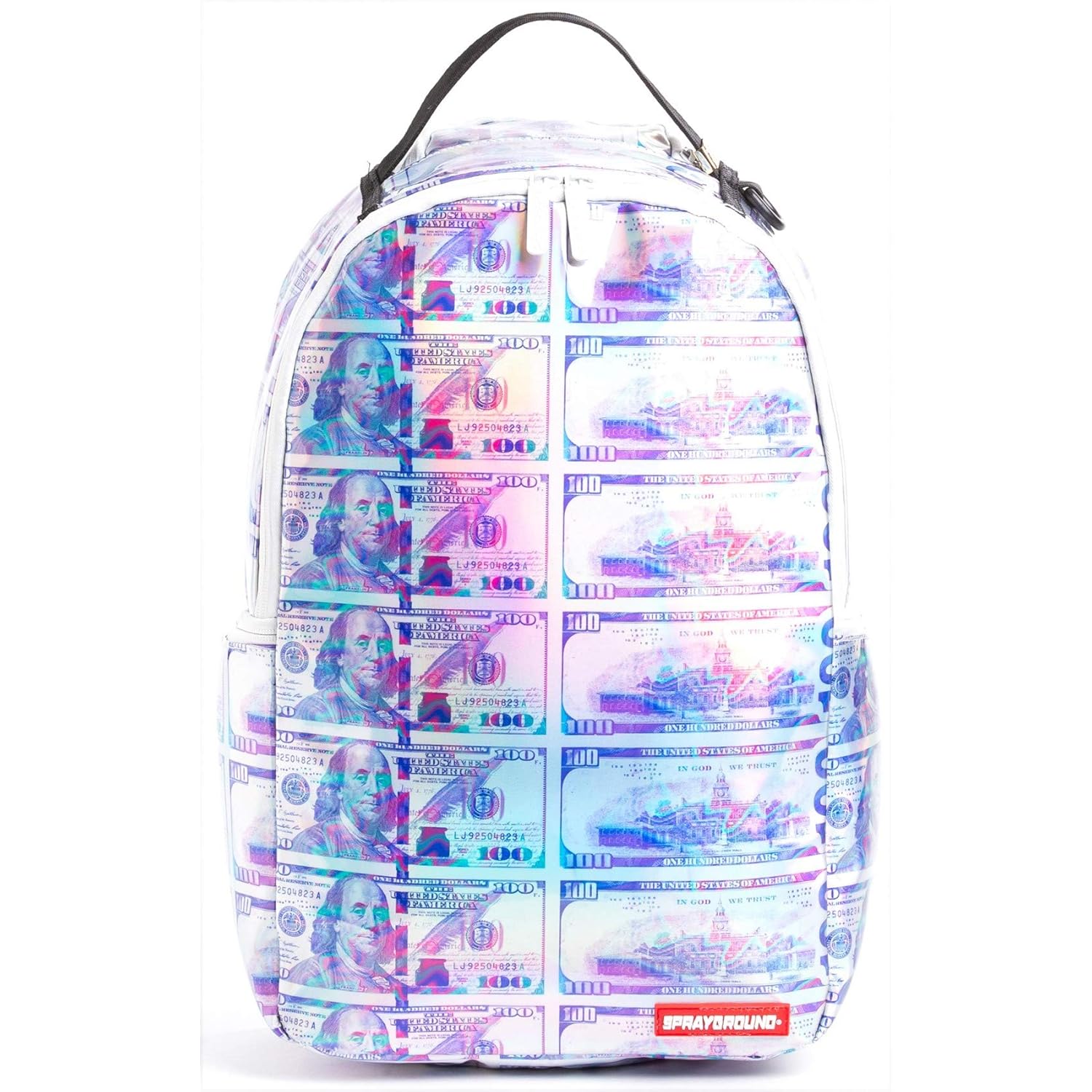 sprayground holographic backpack