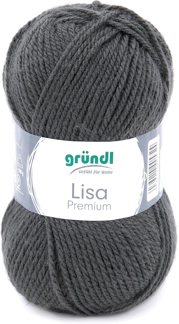 Gründl Lisa Premium Color Strickgarn - 10 Knäuel Farbverlaufsgarn 100% Polyacryl