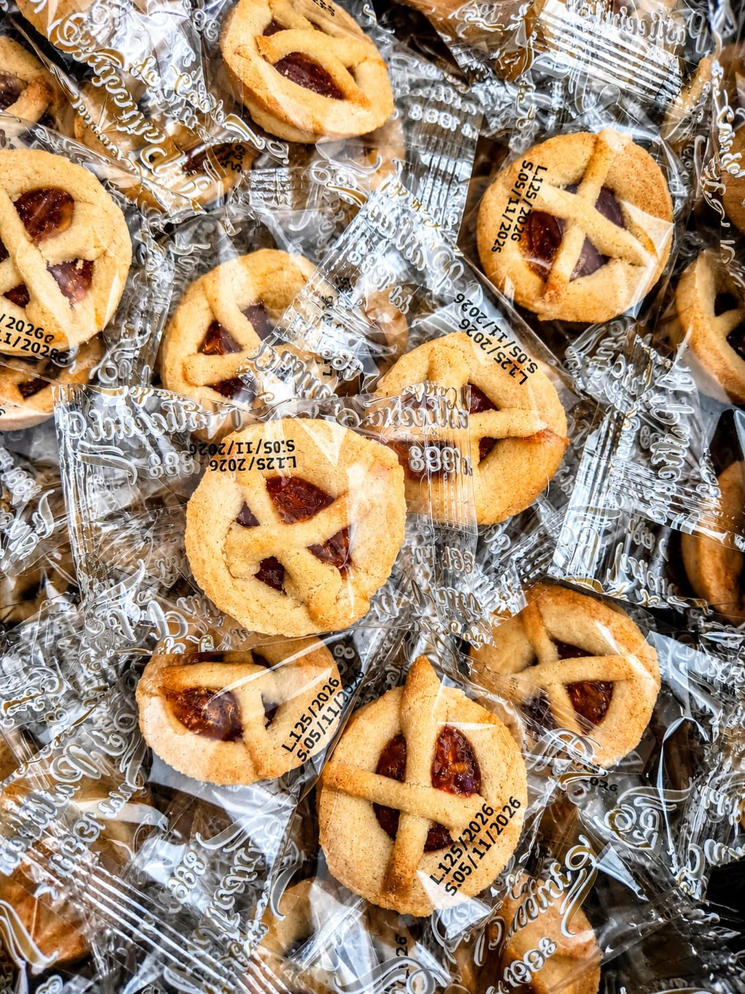 Mini Crostatine all’Albicocca Monoporzione Biscotti Snack Dolci Confezionati Singolarmente Ideali per Colazione Merenda Buffet Feste e Pausa Golosa (1,7Kg)