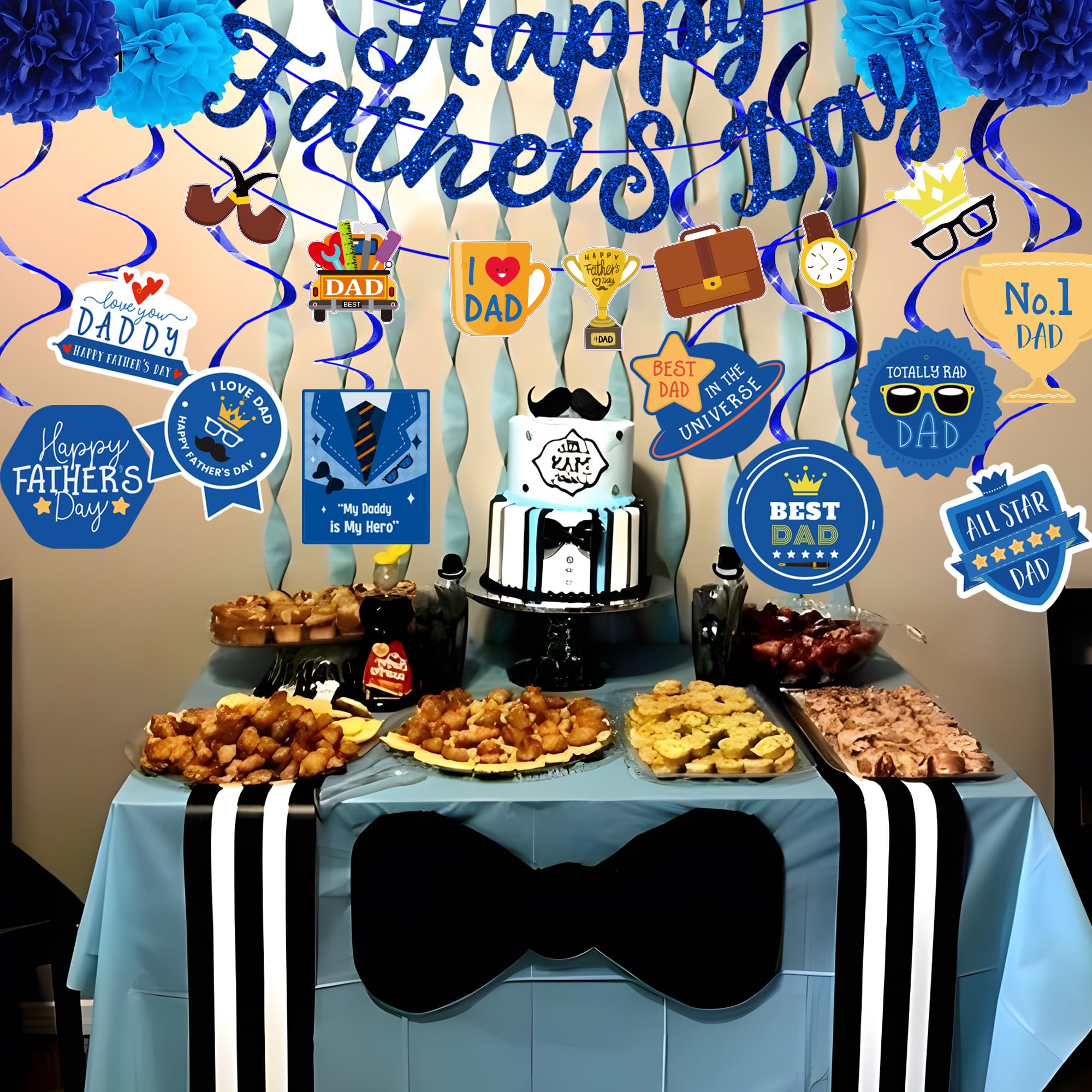 Snapklik.com : Fathers Day Decorations Blue Happy Fathers Day Decorations