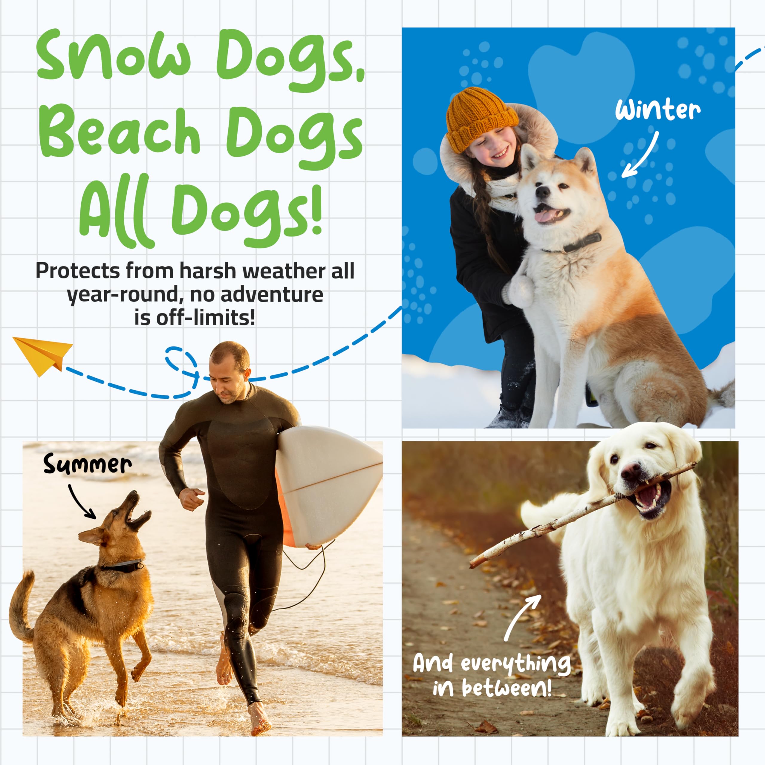 Roll-On Dog Paw Balm - Moisturizer & Soothing Protection from Snow & Hot Pavements - Snout Soother for Dogs - Easy & Fast to Apply, Natural, Non-Toxic, Food-Grade, Lick-Safe Wax - image 8