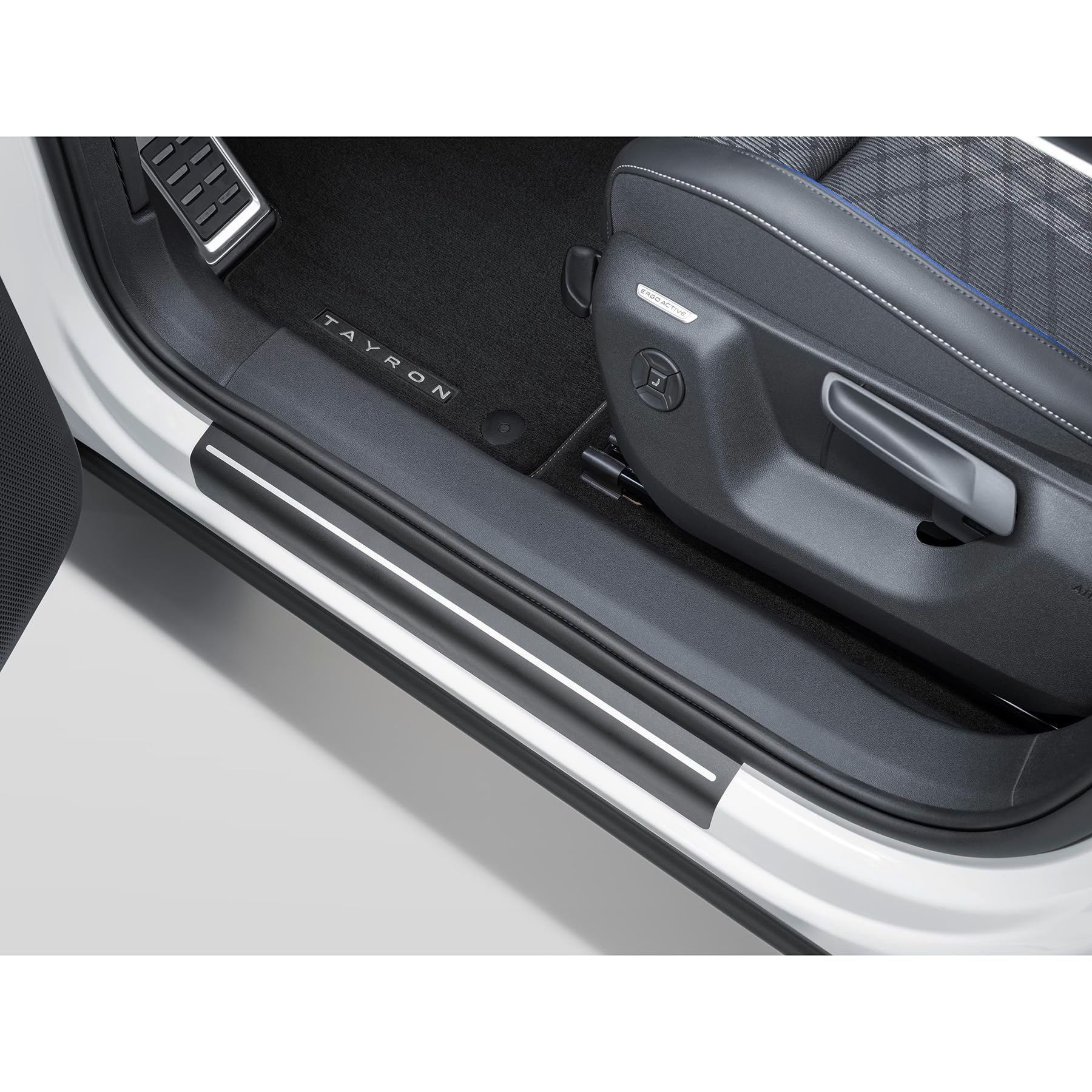Volkswagen 57L071310ZMD Einstiegsleistenschutzfolie Zierstreifen schwarz/Silber
