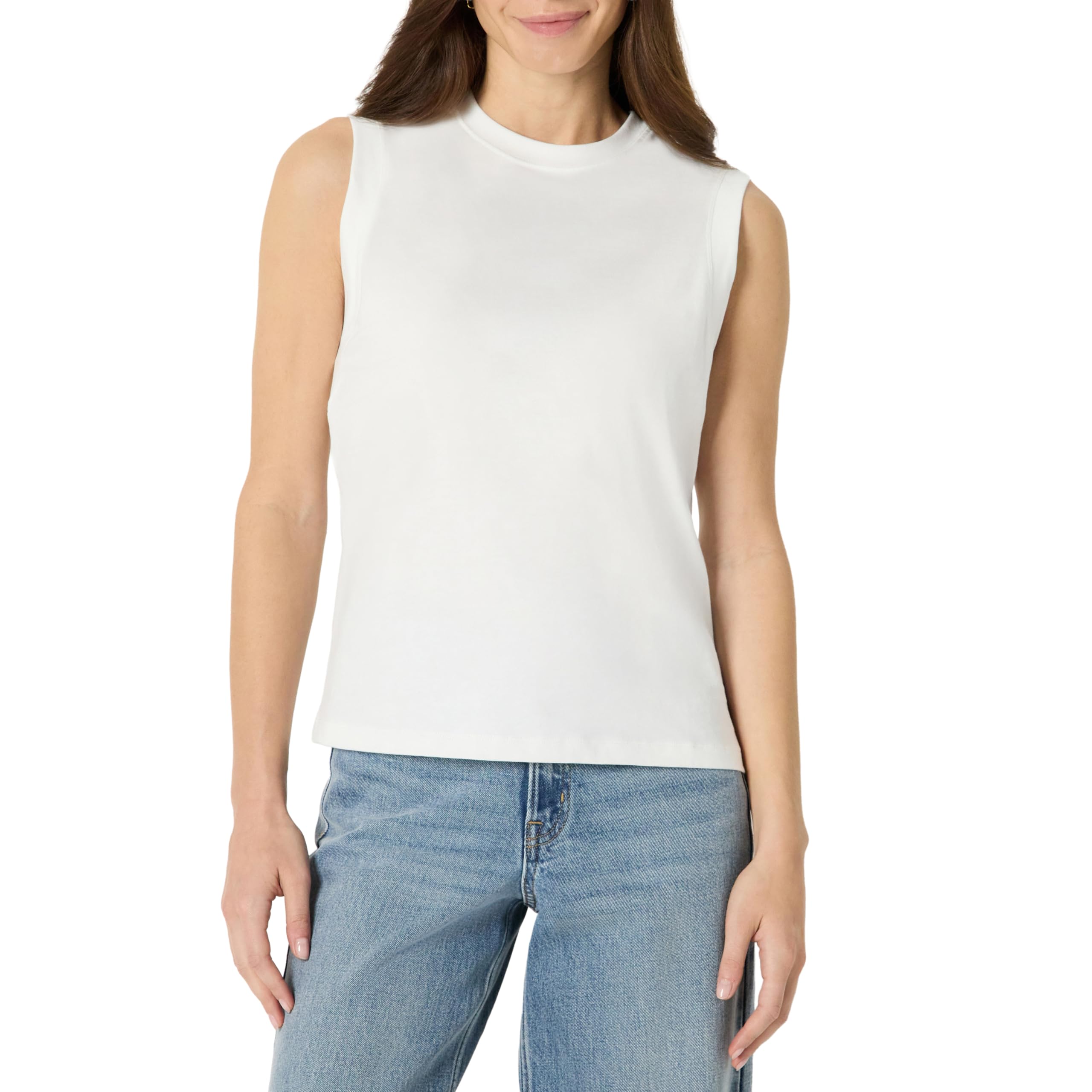 Amazon Essentials Damen Relaxed-Fit-Muscle-T-Shirt Aus Baumwolle