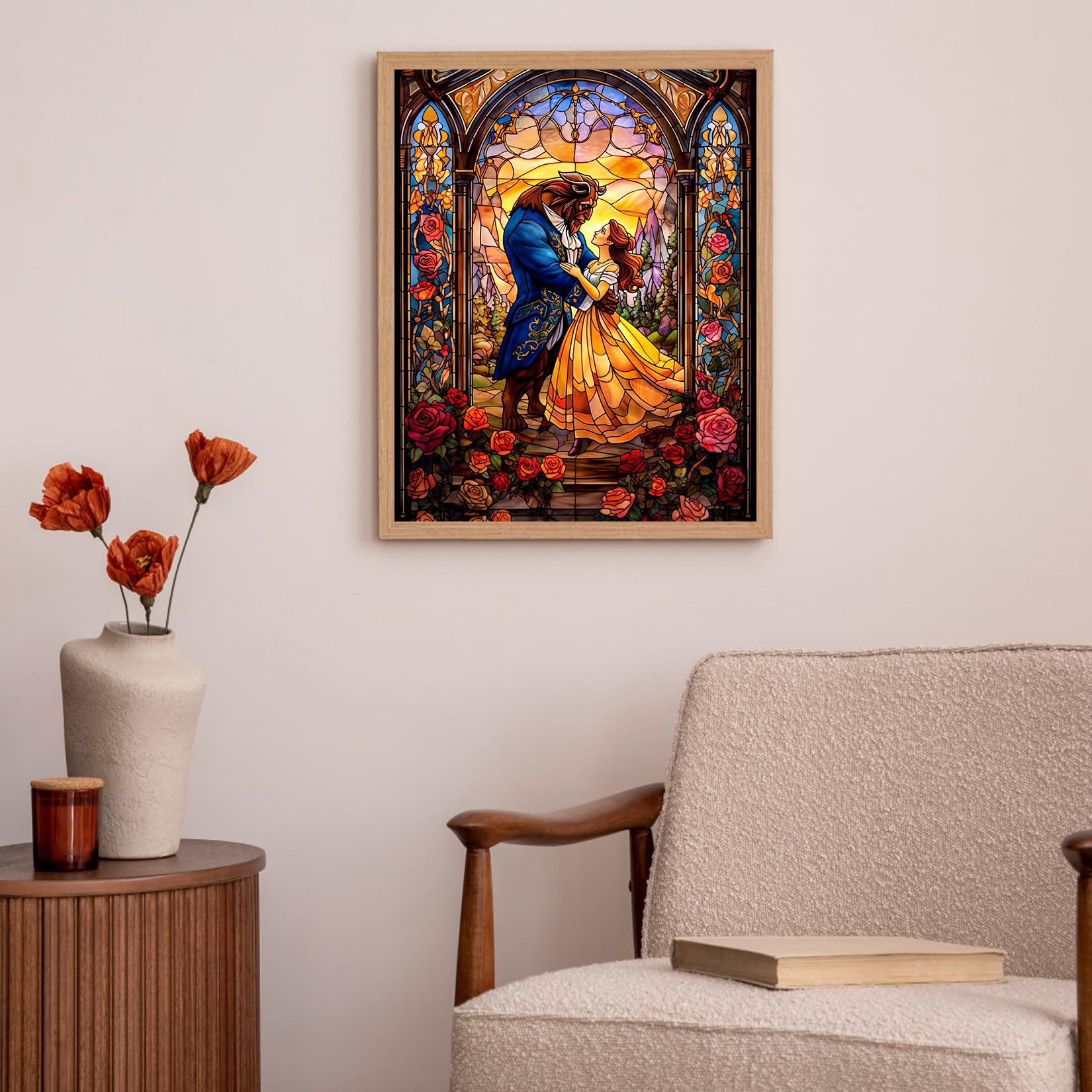 Kit Diamond Painting Fiori - Quadro Con Diamantini 30x40 Cm Per Adulti E Bambini - Foto 2