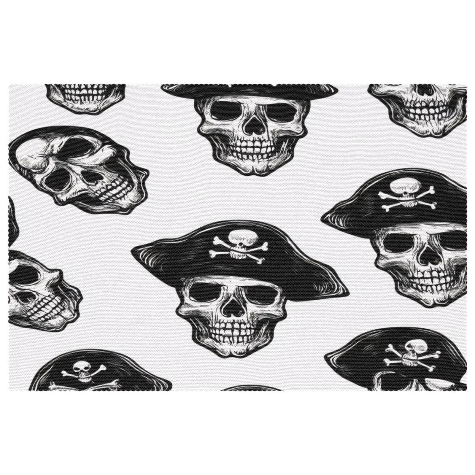 Sets de table anti-tache Oxford résistants à la chaleur lot de 4 pirate