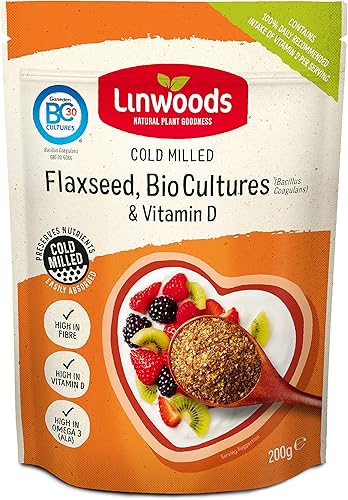 Linwoods Linaza Molida con Bio Cultivos y Vitamina D - 12.70 oz