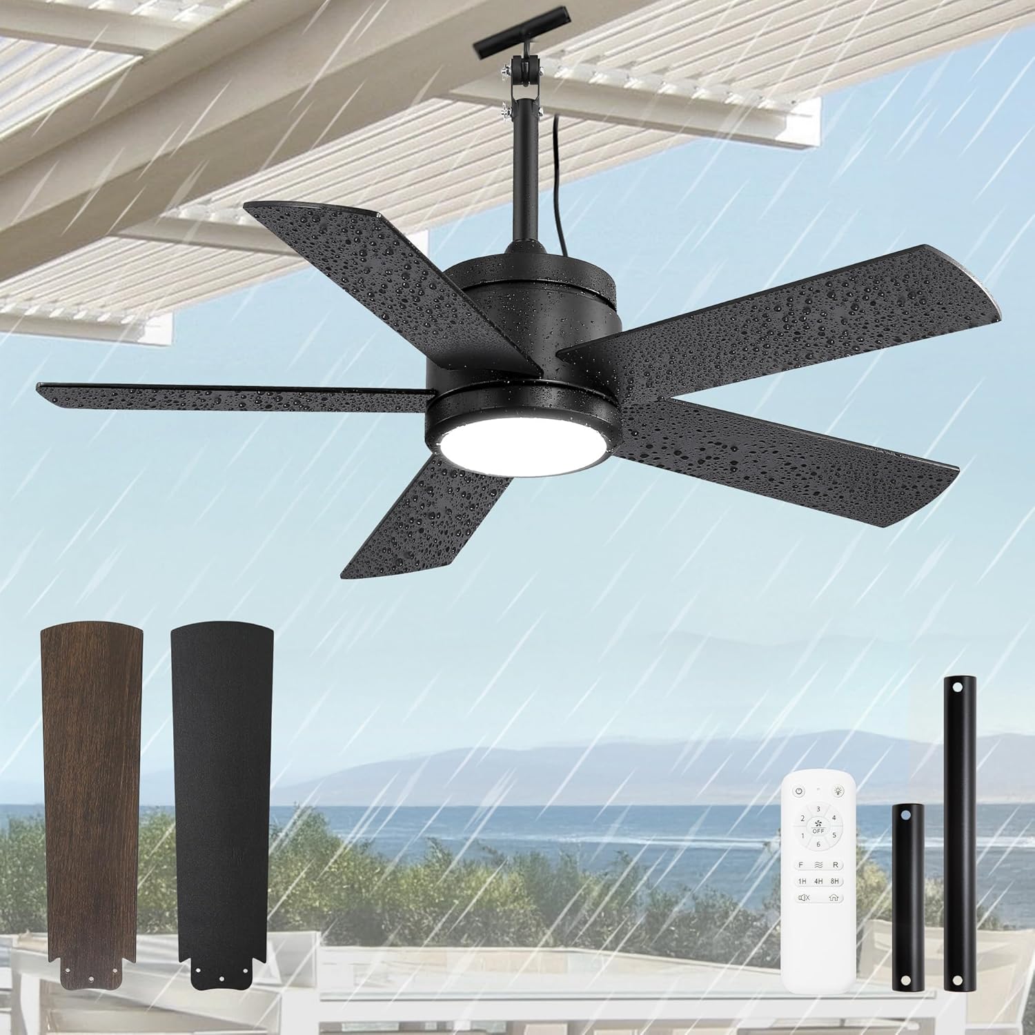 42 In Outdoor Ceiling Fan Hanging Fan Outdoor Ceiling Fans