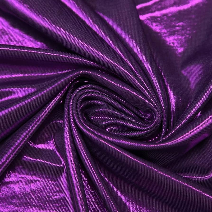 Amazon.com: 4 Yard Metallic Foil Stretch Fabric, 4 Way