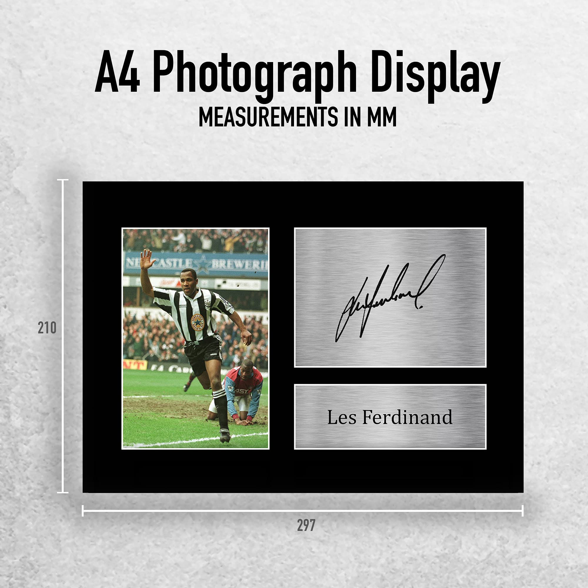 HWC Trading A4 Les Ferdinand Magpies Gifts Printed Signed Autograph Picture for Fans and Supporters, A4 - Image 2