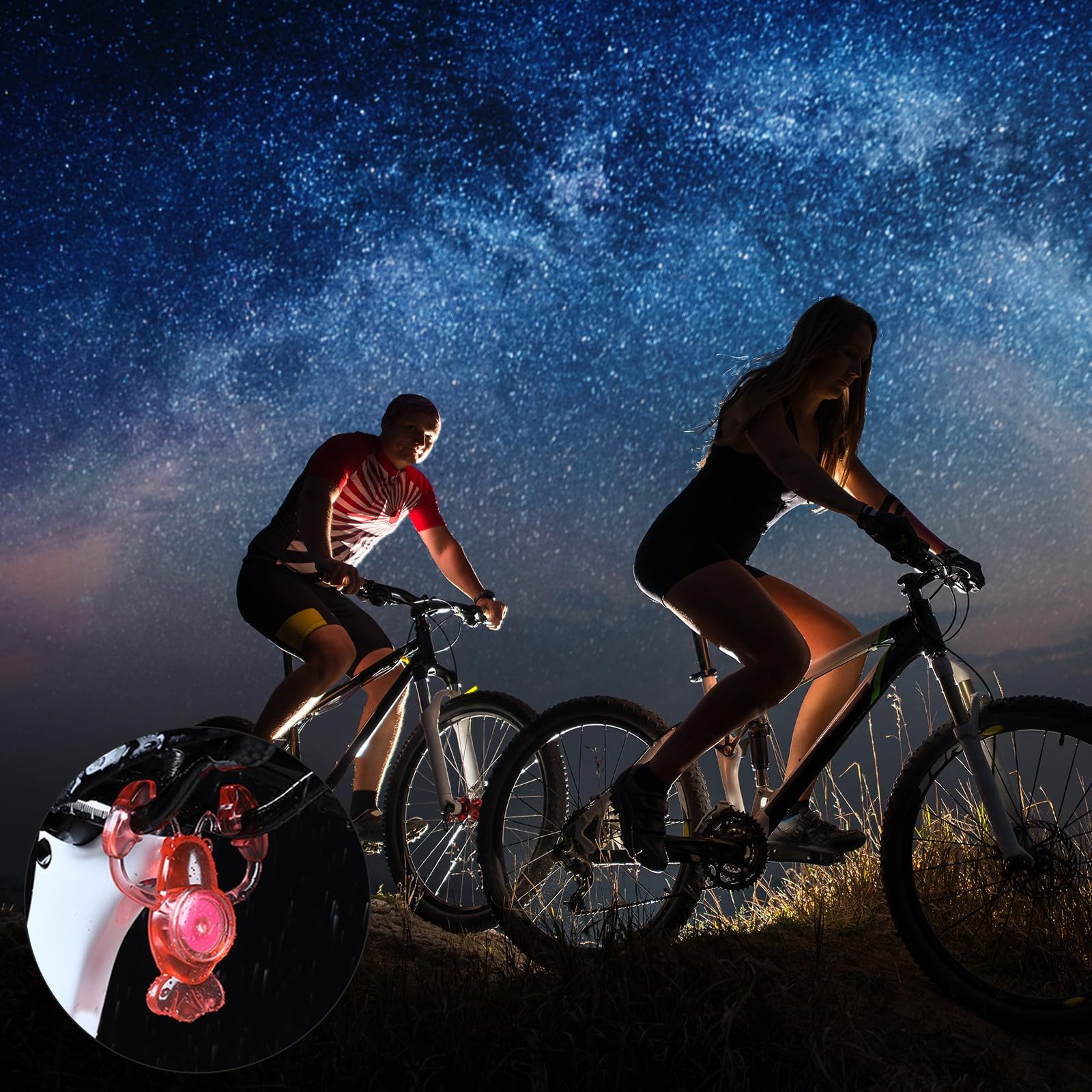 LED Bike Light with Unique Lobster Shape Eye Catching Styles Cycling Light for Cyclists and Outdoor Enthusiasts