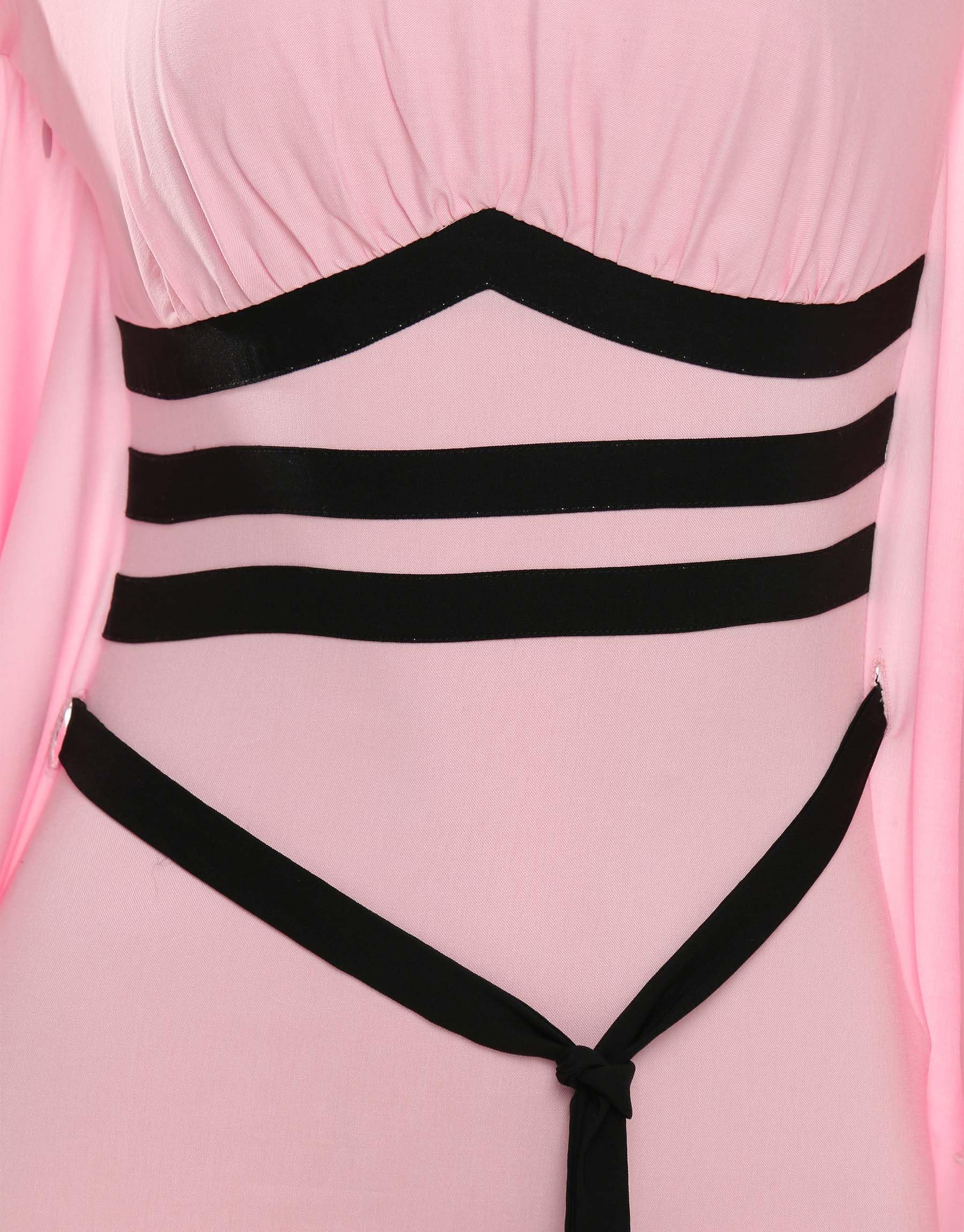MEOWCOS Gothic Bodycon Dress Elegant Vampire Hood Dress Pink Slit Dress with Bat Hem Sleeves