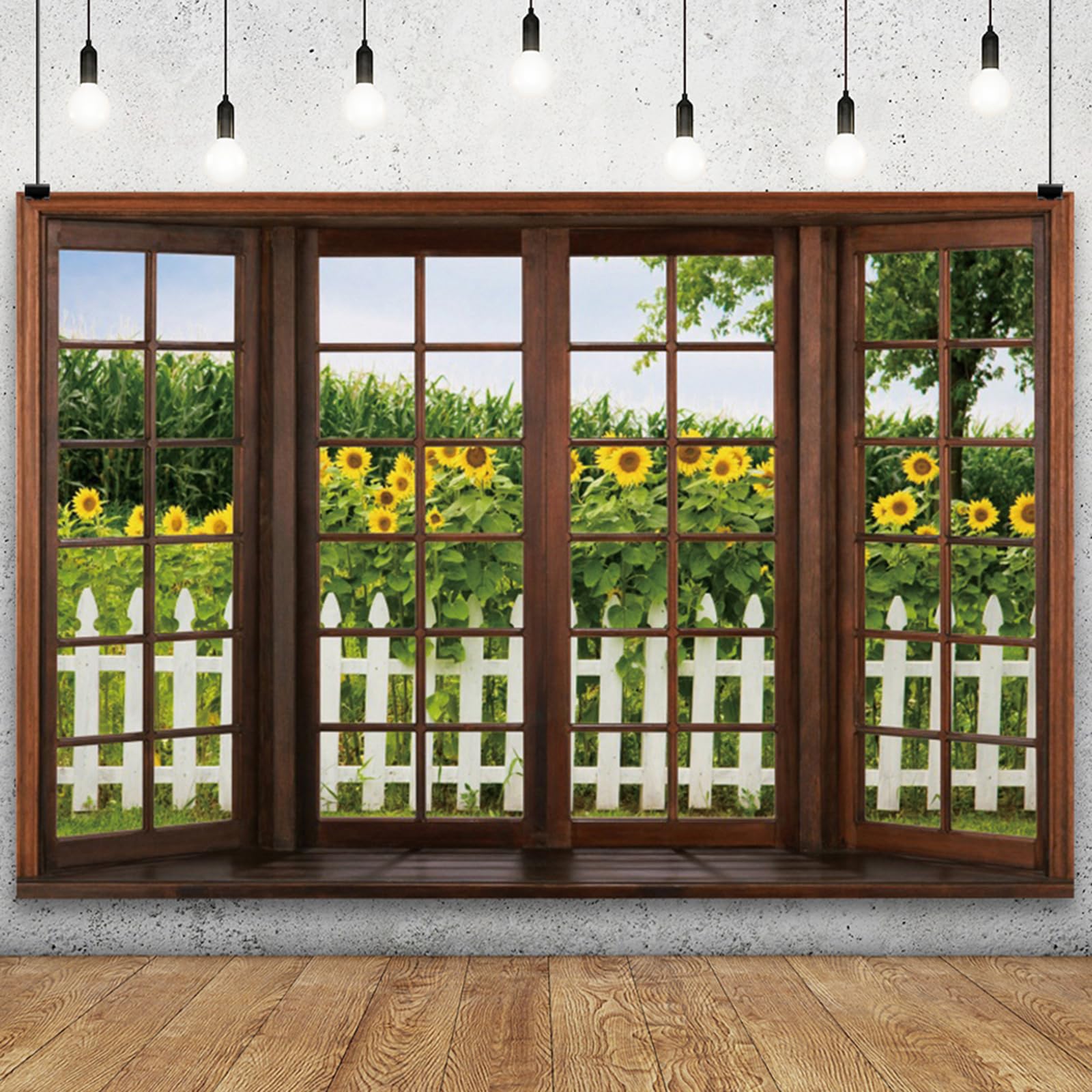 向日葵畑と帽子を被った女性の無料の写真素材 - ID.74630｜フリー素材 ぱくたそ YongFoto 10x8フィート 春 窓 風景 背景 黄色 ひまわり 素朴な木製フェンス 田舎 庭 自然 風景 女の子 女性 誕生