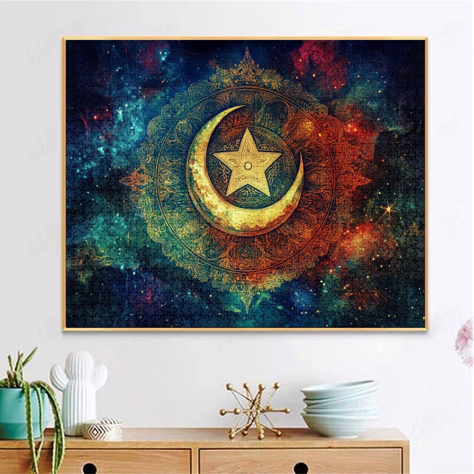 Puzzle 2000 Pezzi, 3 4 5 Anni Puzzle Luna 6 7 8 Anni Giochi Educativi Sostenibili Con Motivi Per Adulti Da Gioco in Legno Di Alta Qualità Jigsaw Sogno per Gioco Familiare, 2026 Regalo Natale H-3596