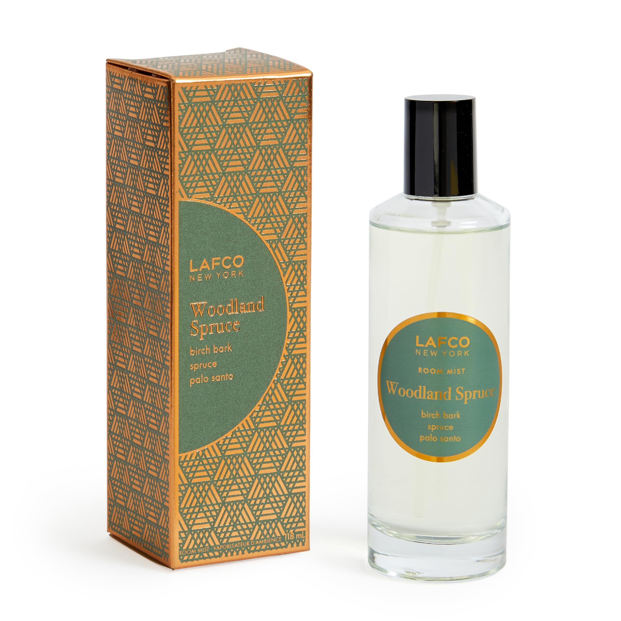 LAFCO New YorkHoliday Room Mist, Woodland Spruce - 4 oz - Creates Immediate & Long-Lasting Scent - Up to 750 Pump Sprays Per Bottle - Made in the USA