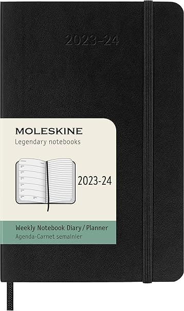 Moleskine Wochenplaner 2023-2024,18-Monate-Kalender, Akademischer 