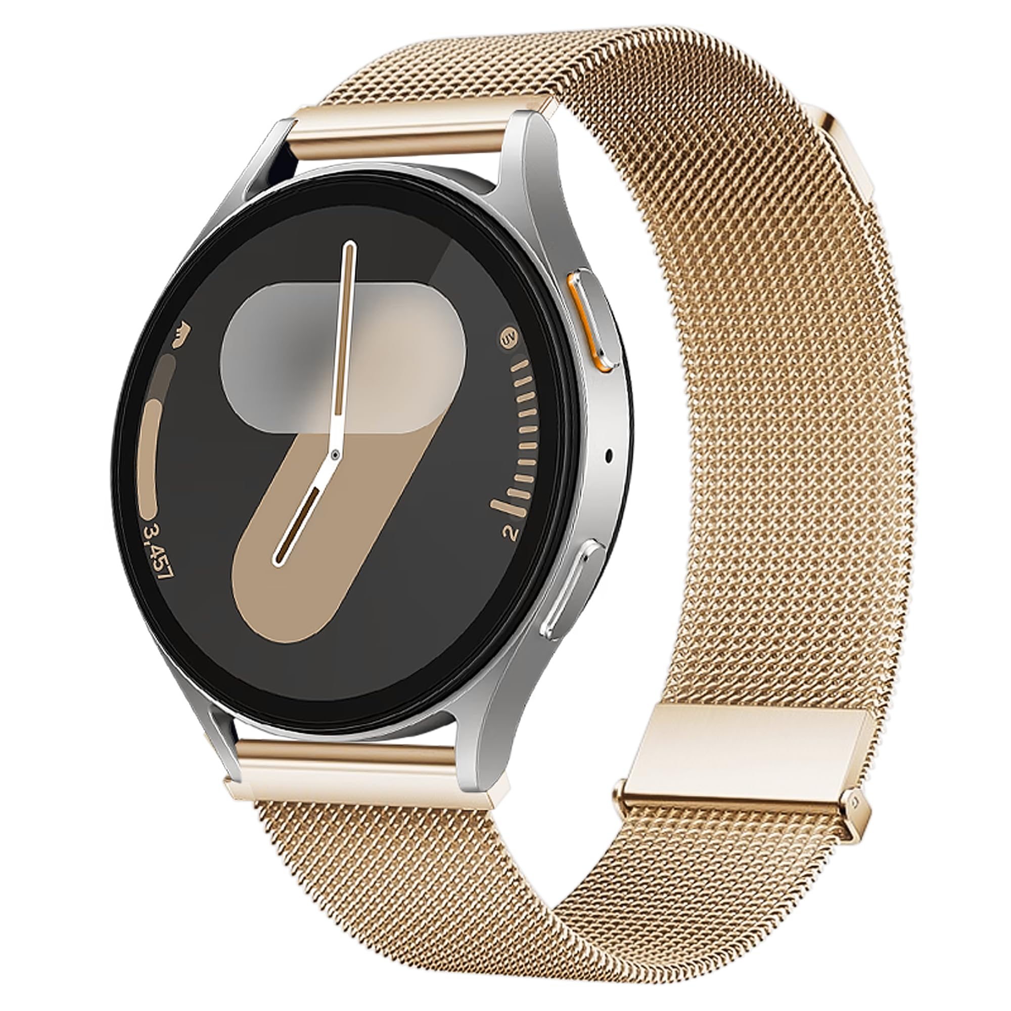 Magnetic 20mm Stainless Steel Mesh Strap Compatible with Samsung Galaxy Watch 7/6/5/4/FE 40mm 44mm Milanese Bands Compatible with Huawei GT3 42mm/Vivoactive 6/5/3,forerunner 165,Venu 2 Plus-image-32