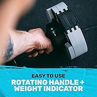 Vista 8 de Nuobell - Juego de mancuernas ajustables [campanas de acero] Juego de pesas ajustables de acero mecanizado, mango moleteado, 5-80 libras, se vende