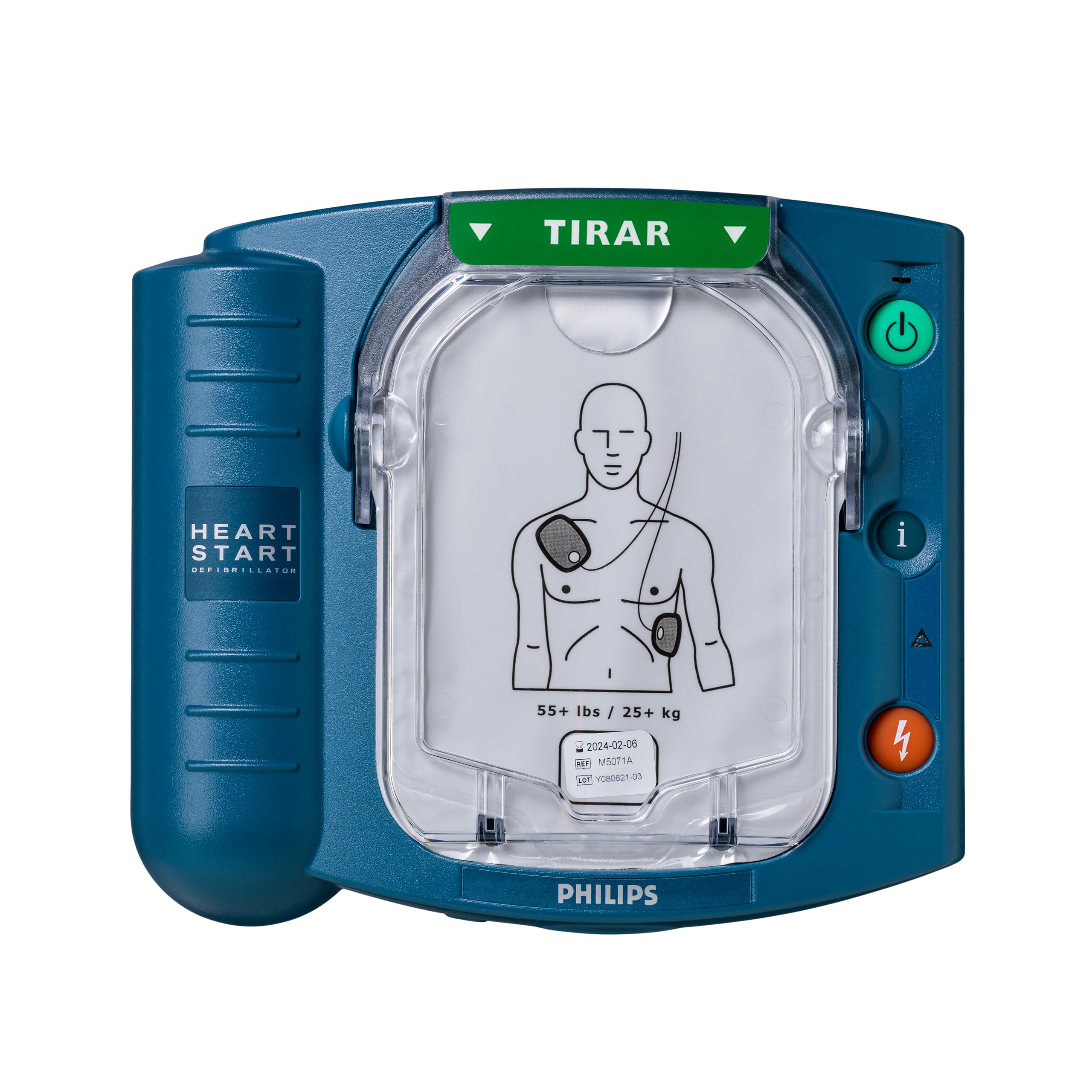Philips HeartStart HS1 Desfibrilador con maleta de transporte pequeña, M5066A-C02