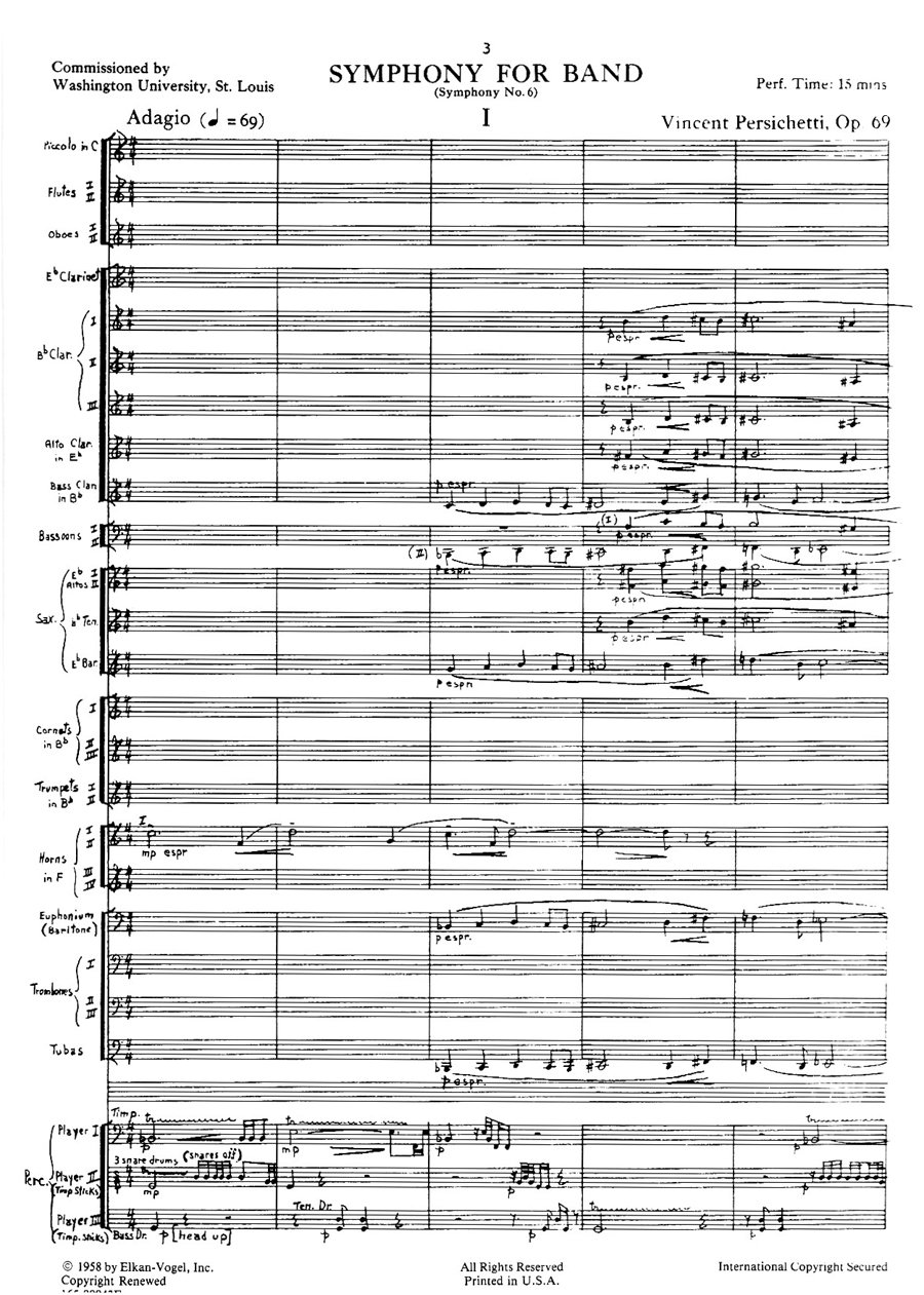 Symphony for Band: Symphony No. 6