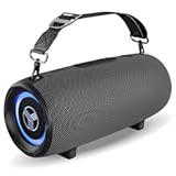 Ultra Loud Wireless Speaker - 60W Stereo Sound with Deep Bass, 20H Playtime, Powerbank, Waterproof, Loudest Portable Bluetooth Speaker for Home, Outdoor Party, Beach, Work, Travel, HD-Max