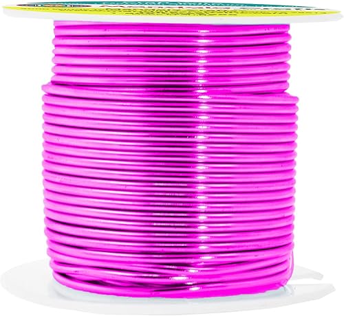 Vista 245 de Mandala Crafts - Alambre de aluminio anodizado de calibre 14 para hacer joyas - 18.29 m de alambre flexible de color oro claro - Flexible