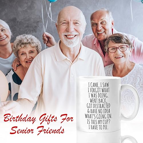 Miniatura 2 de Taza divertida para personas mayores con texto en inglés "I Came I Saw I Forgot What I Was Doing", divertida, sarcasmo, regalos sarcásticos para