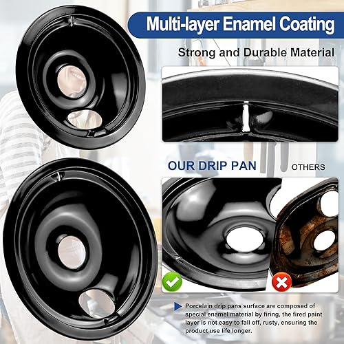 Miniatura 5 de WB30M1 WB30M2 - Elementos de quemador de estufa eléctrica y WB31M19 WB31M20 WB31M20 de repuesto de sartenes de goteo de porcelana para estufa