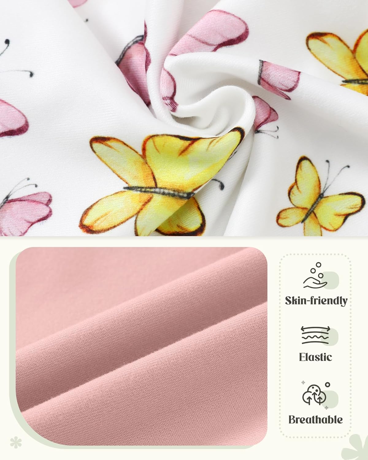 YUEMION Toddler Girl Clothes, 2Pcs Baby Girl Summer Outfits Sleeveless Bow Knot Tank Shirts Tops + Shorts Clothing Sets 1-5T - Image 5