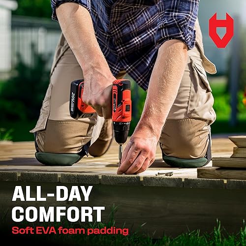 Miniatura 4 de NoCry Rodilleras de jardinería para mujeres y hombres  Acolchado de espuma impermeable en un diseño ligero pero duradero fácil de llevar con correas