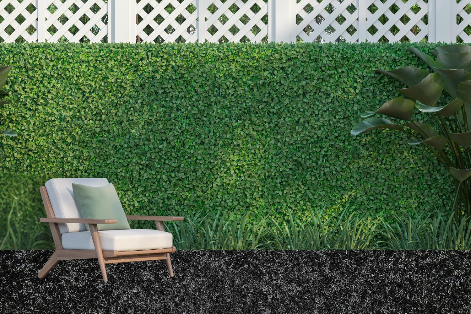 andiamo Tappeto in erba sintetica Deco con gommini – tappeto erboso artificiale per esterni da utilizzare come tappeto da balcone o prato, resistente alle intemperie e ritagliabile, 133 x 400 cm,