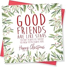 Punkcards – Festive Christmas Greeting for a Best Friend, Heartfelt Xmas Special Card, Made in the UK