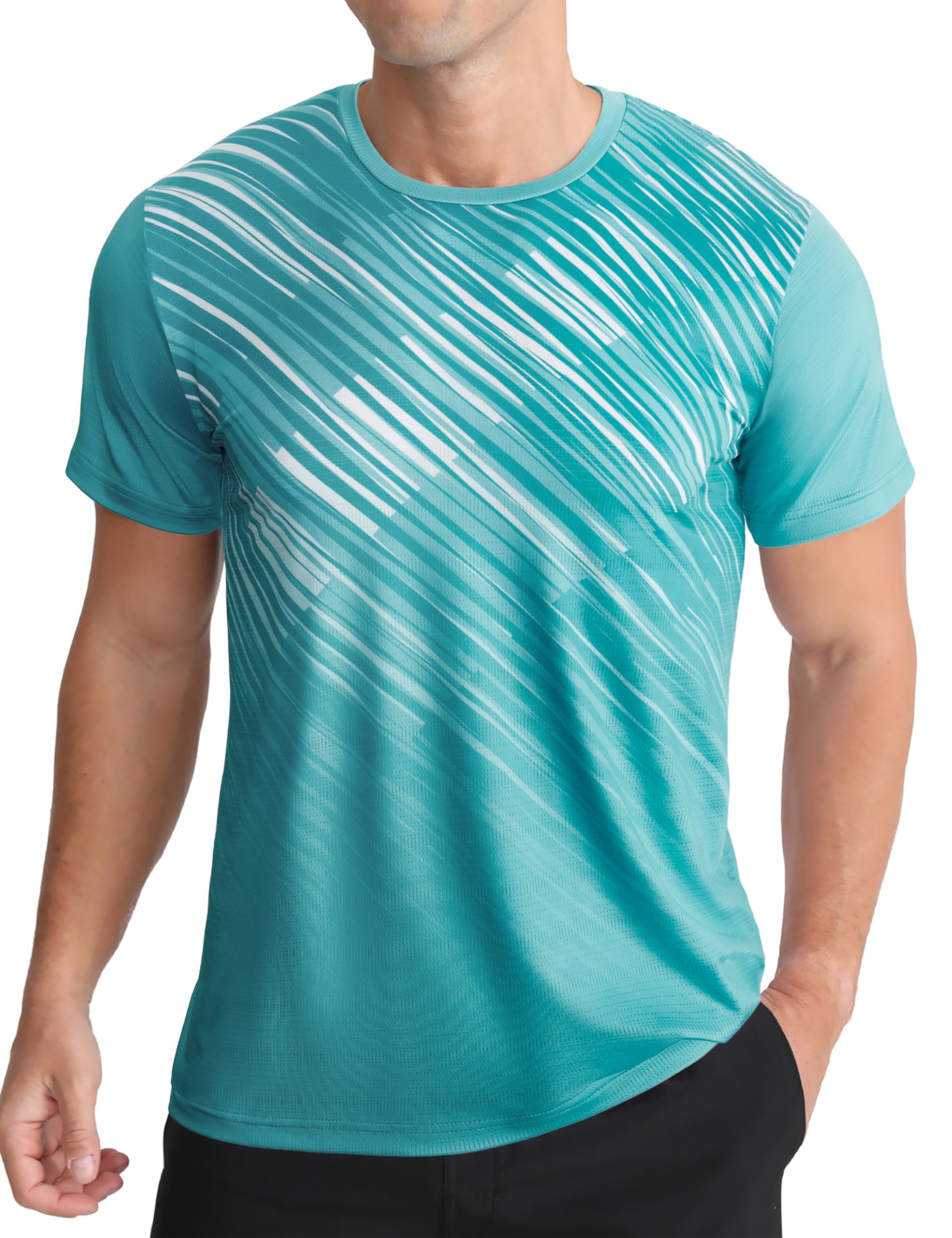 APTRO Herren Sport T Shirt Funktionsshirt Schnelltrocknend Laufshirt Trainingsshirt Gym Tshirts