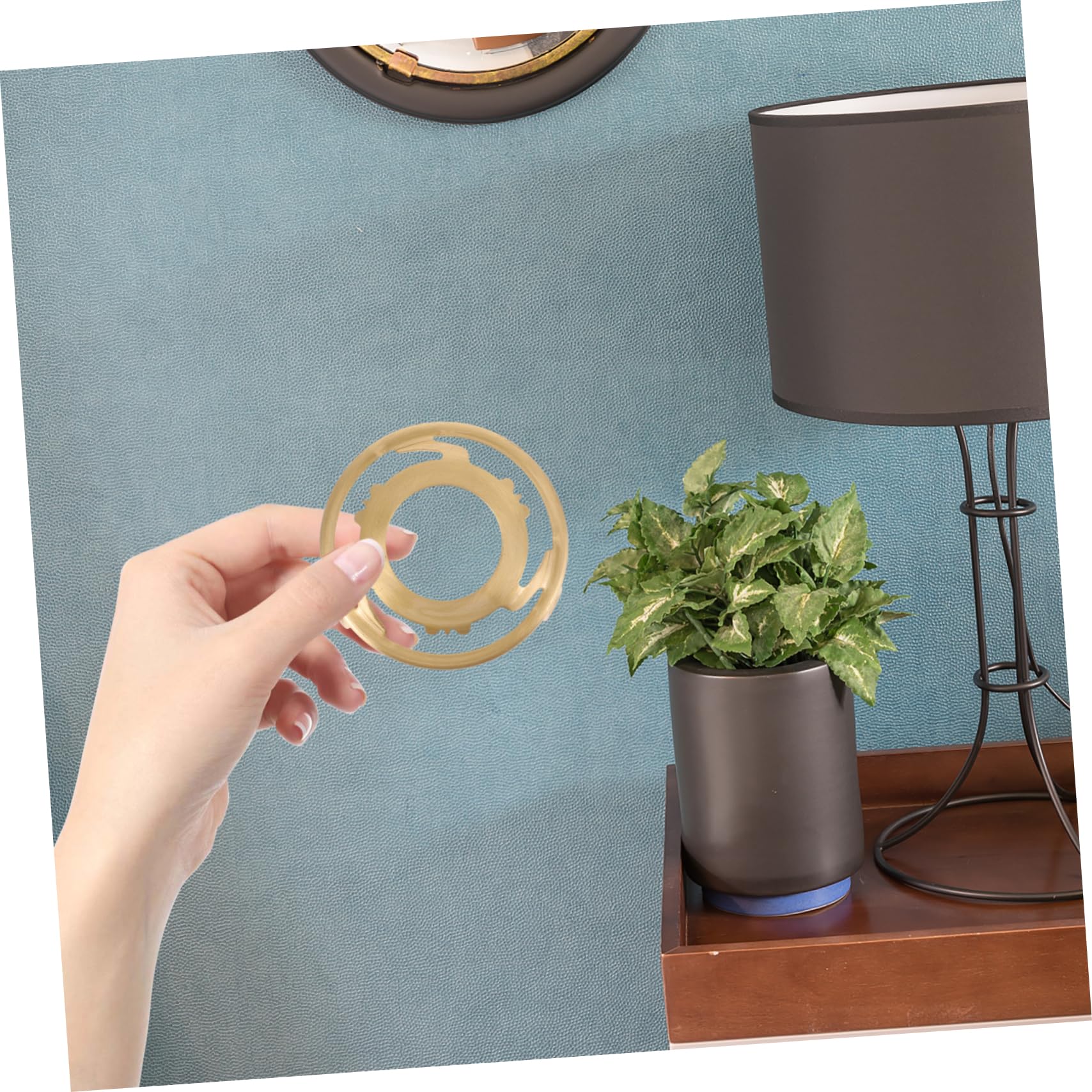 Lyre Support D'abat-jour En Laiton Pour Lampe Ou Lustre - Pour Pièces Détachées (non Fonctionnel)