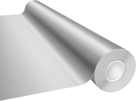 Mylar Film Roll 4FT x 30FT,6 Mil Silver Diamond Film Foil Roll,Heavy-Duty Reflective Film for Grow Room,greenhouses,Grow Tent Systems