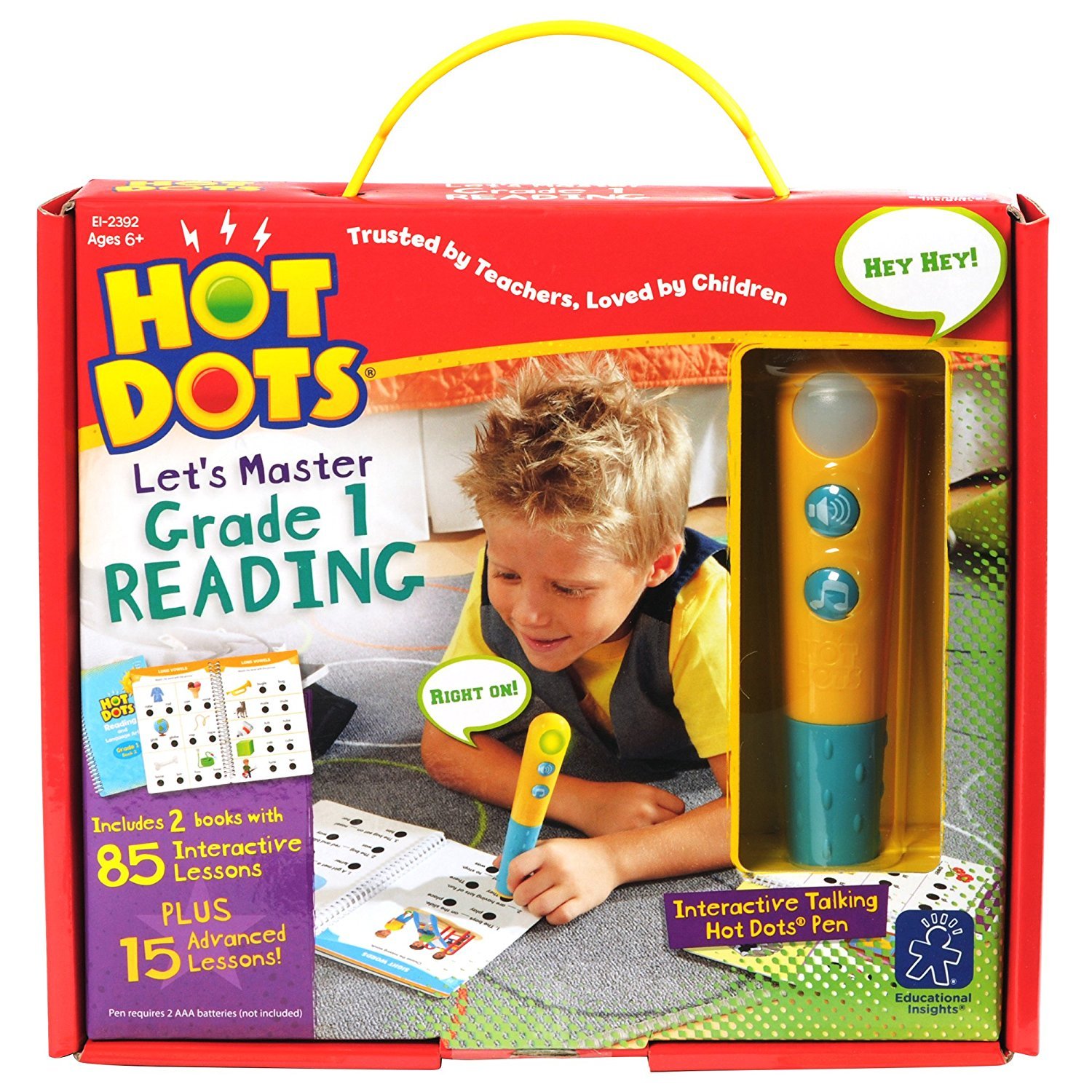 Hot Dots Jr. Let's Master 1st Grade Reading Set - 1st Grade Workbooks with Interactive Pe…