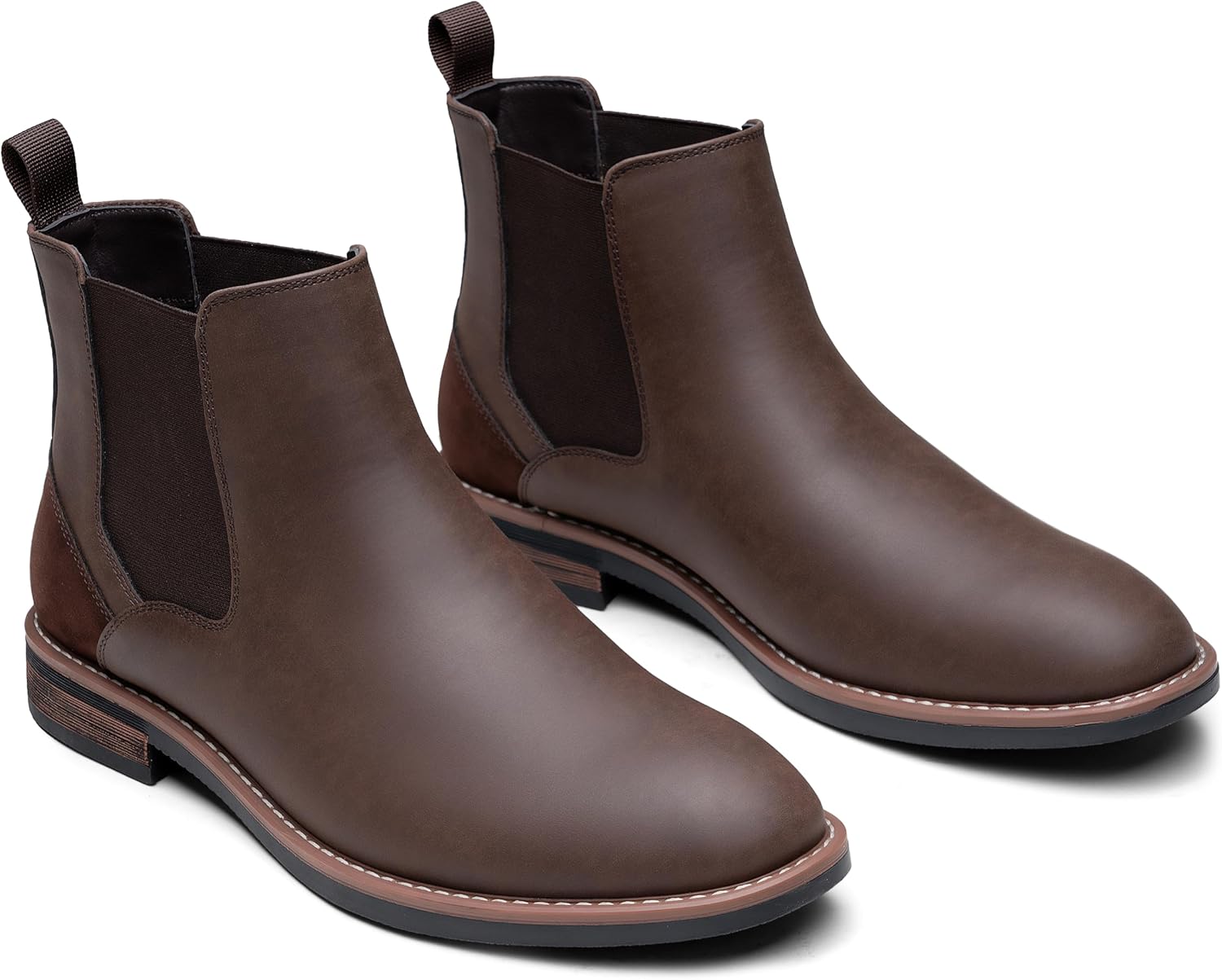 Jousen Men's Chelsea Boots Casual Dress Boot for Men Slip on Retro Nubuck - Image 5