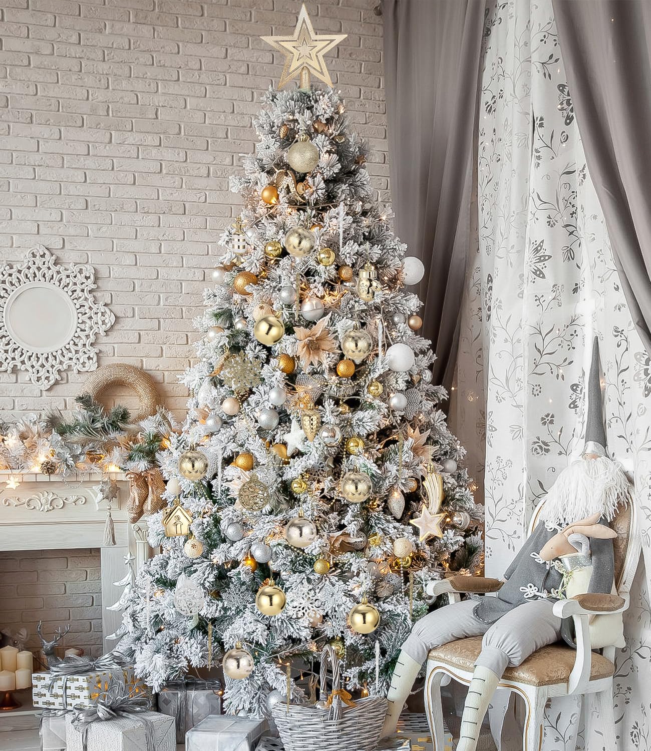 Boules en Plastique pour Sapin de Noël - Décorations Festives