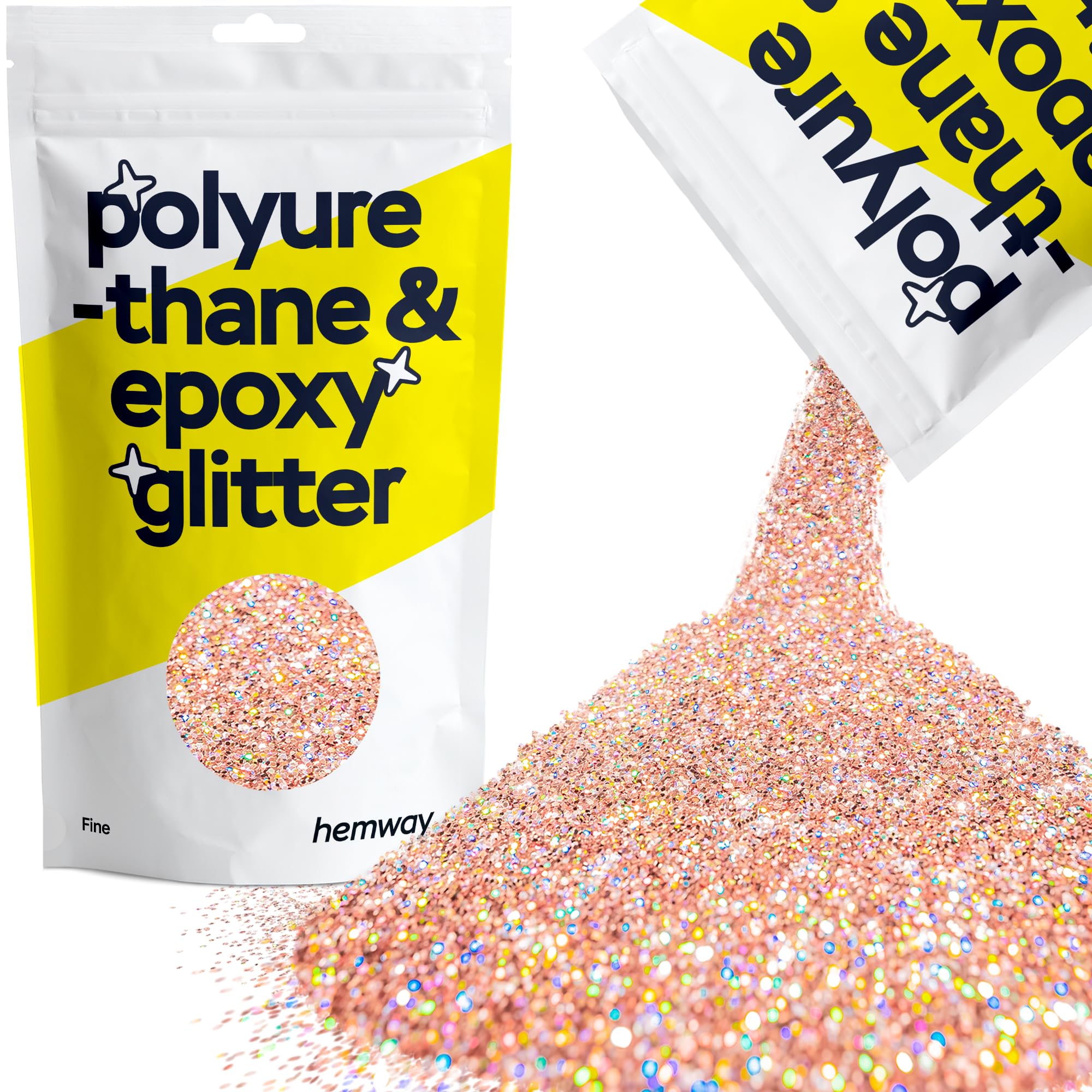 Hemway Resin Glitter Bronze Brown 100g Super Chunky | Polyurethane & Epoxy Glitter for Resin Crafts, Tumblers, Coasters, Floor & Table Art — view 36