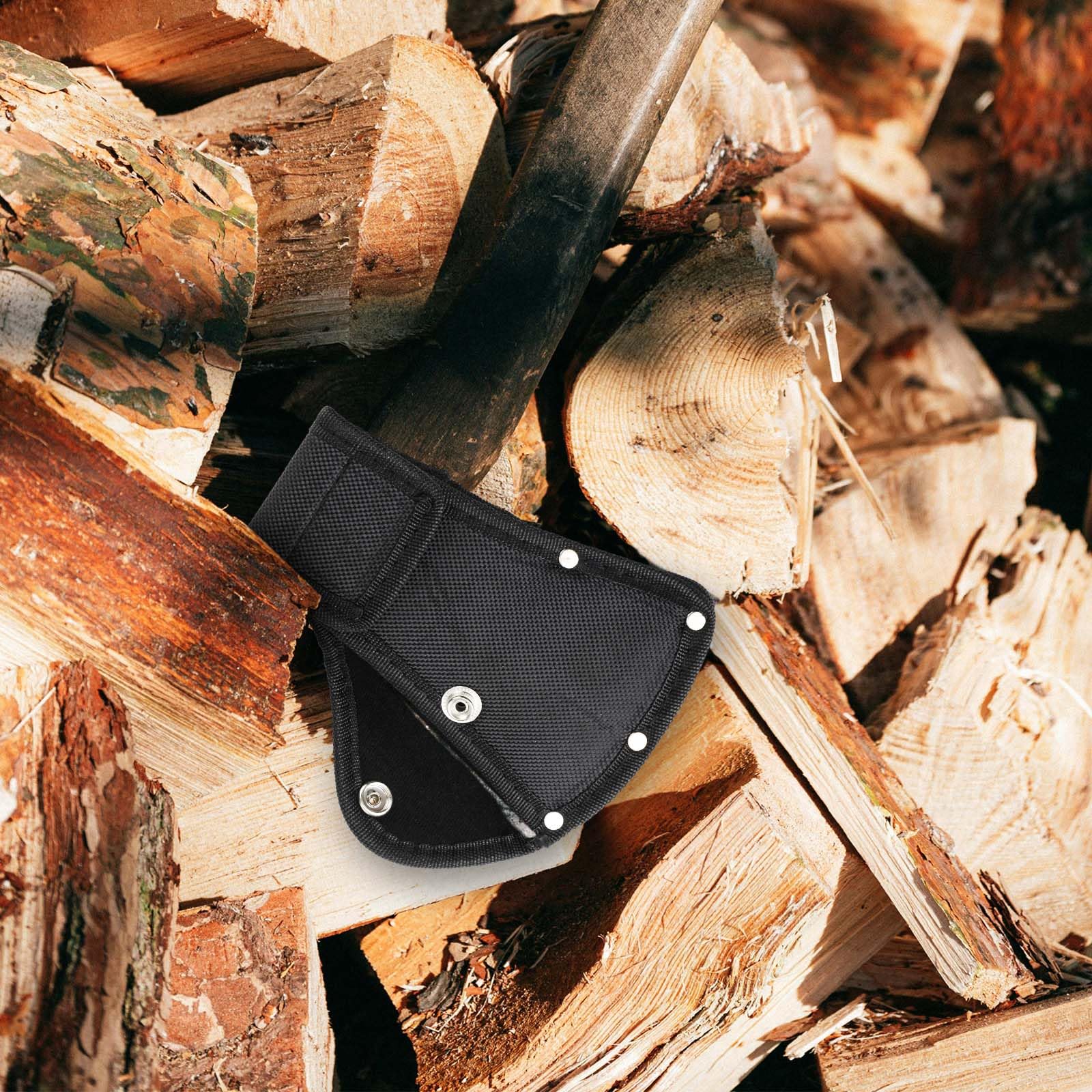 Beilscheide, Axtkopfhülle Axt Hülle Doppelter Schnappschuss Beilschutz Axtschutzhülle Campingaxtklingenabdeckung Campingaxtscheide Passend für 1,25Lb Axtbeilschutz für Outdoor Wanderungen