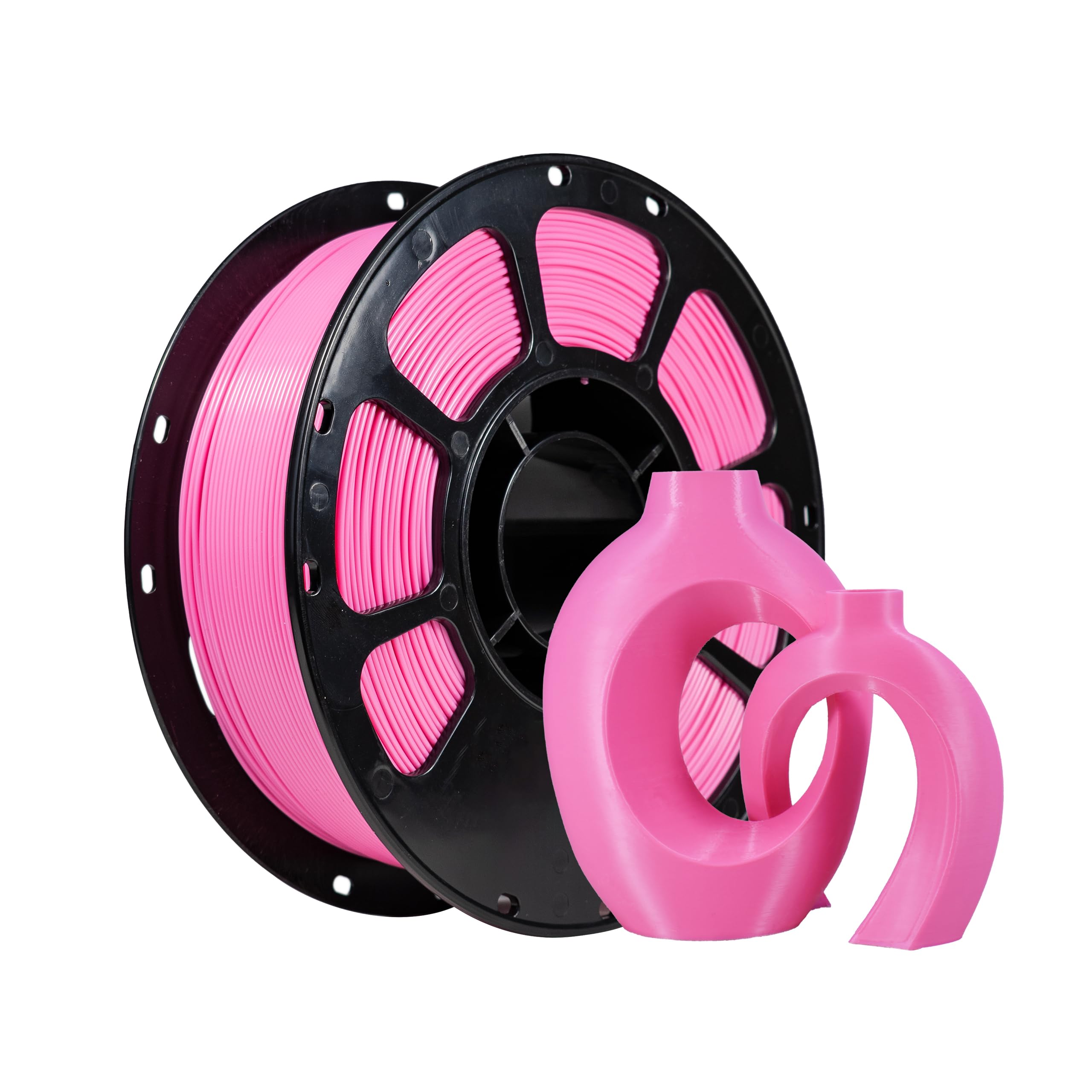 iBOSS PLA Plus 3D Printer Filament PLA+ Filament 1.75mm, Neatly Wound 3D Printing Filament 1.75mm +/- 0.02 mm, Fit Most FDM 3D Printers, 1kg Spool (2.2lbs), Light Pink