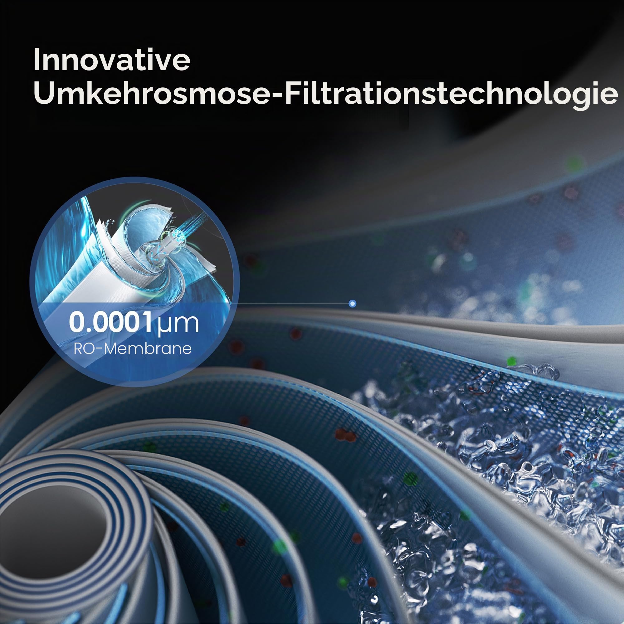 Waterdrop WD-A1-RO Filter, Ersatz für WD-A1 Umkehrosmose-Heiß-Kaltwasser-Spender, 12 Monate Lebensdauer