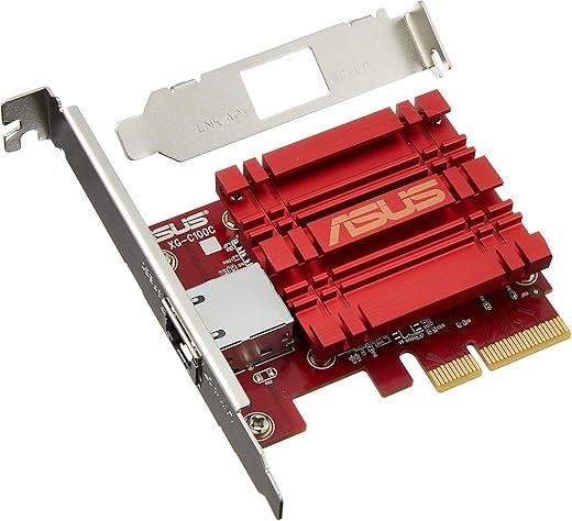 ASUS XG-C100C 10G Network Adapter PCI-E x4 Card with Single RJ-45 Port (XG-C100C)