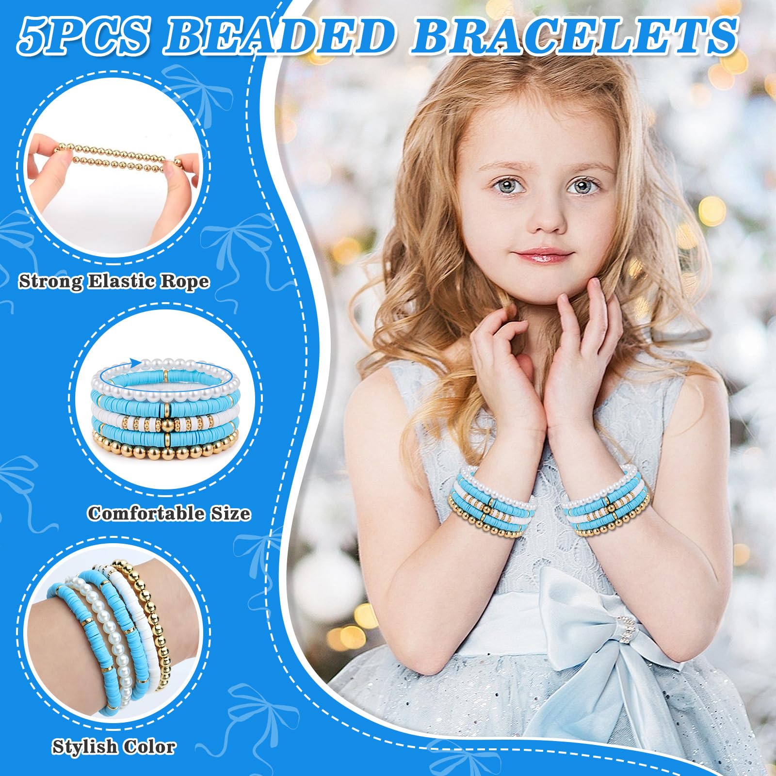 UGBO Regalo per Ragazza Adolescenti di 9 10 11 12 13 14 anni Idee Regalo Donna Regali di Compleanno Regali di Natale Blu Tazza di Vetro con Coperchio e Cannuccia Tazza da Caffè per Sorella
