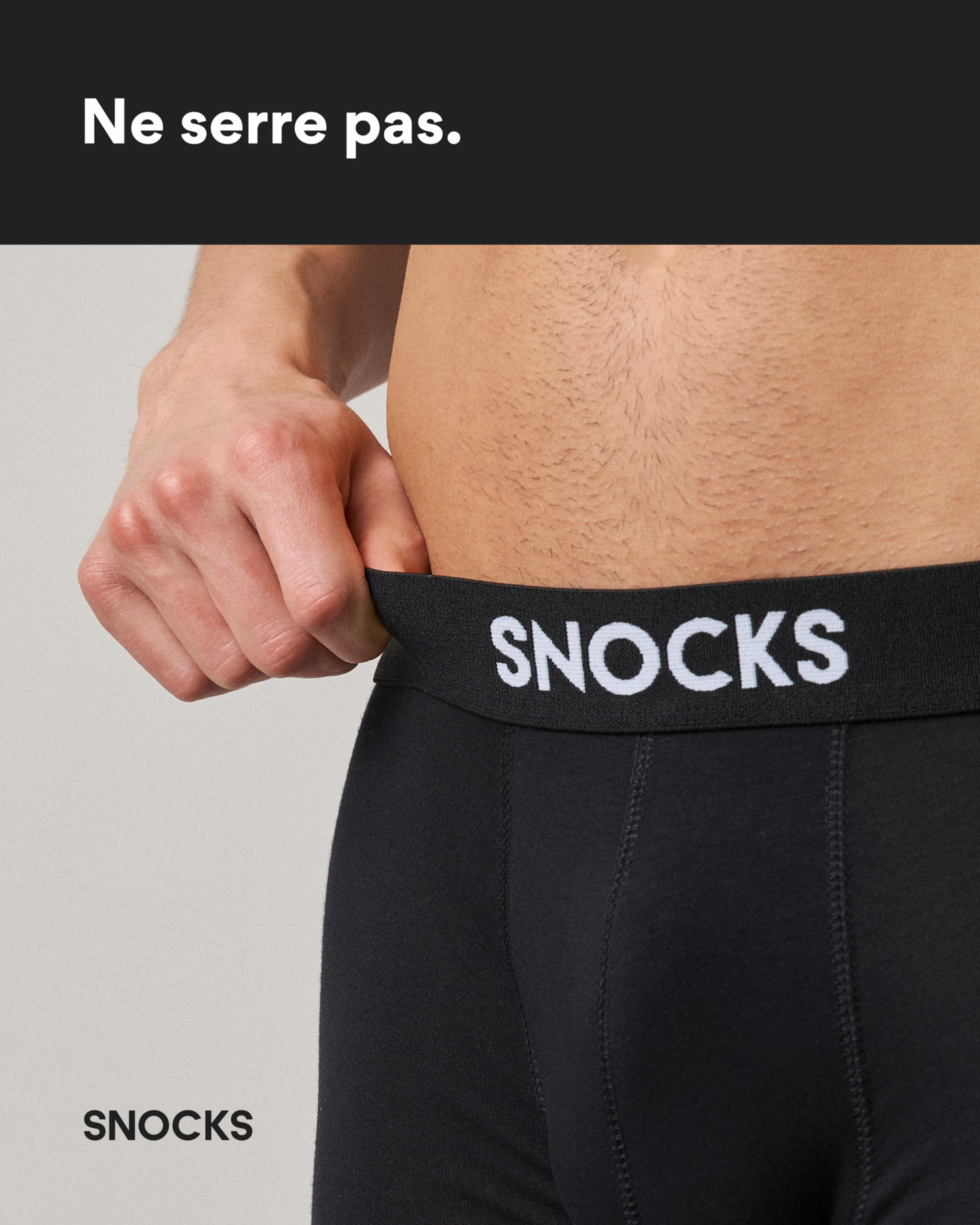 Snocks Boxer Homme Coton – Lot de 6 – Caleçons en Coton Bio GOTS | Confort Maximum sans Étiquette, Ne S’enroule Pas, Ne Coupe Pas – Sous-Vêtements Respirants pour Toutes Tailles S-5XL