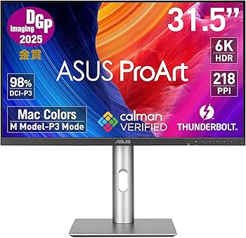 Amazon.co.jp: ASUS 6K モニター ProArt PA32QCV / 31.5インチ / 【DGP