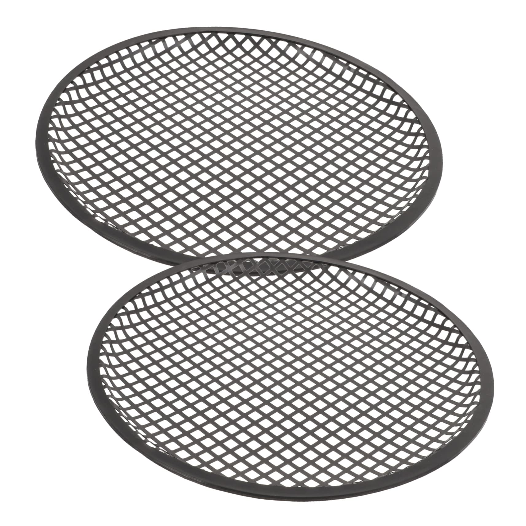 Toddmomy 2pcs Sound Grille Speaker Cover Fabric Fit Large Net Outdoor Mesh Protection Enclosure Grills Protector for Car Audio Protective Black Iron